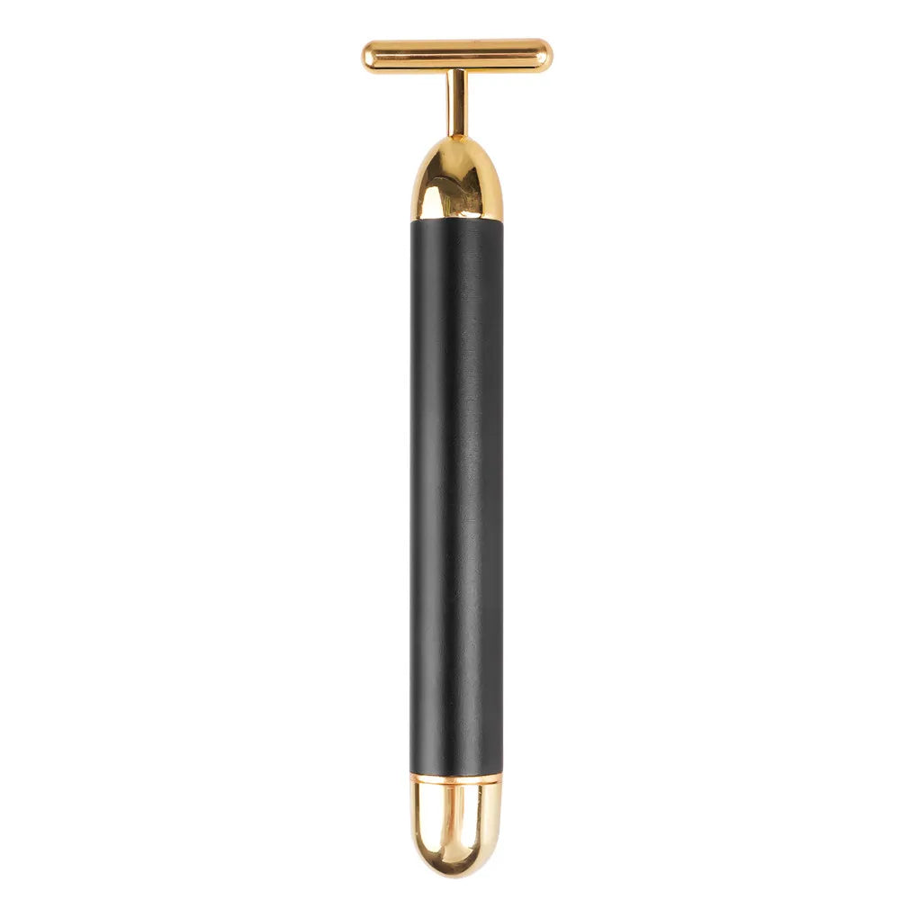 24K Gold Vibrating Facial Massager – Firming & Sculpting Beauty Tool