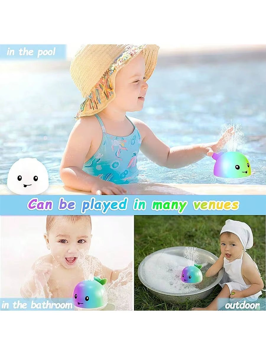 Light-Up Whale Bath Toy – Water Sprinkler Fun for Toddlers