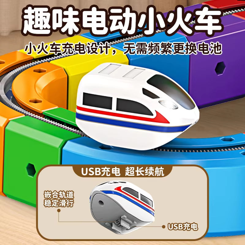 Anti-Gravity Magnetic Train Track Set – Electric STEM Railway Toy for Kids