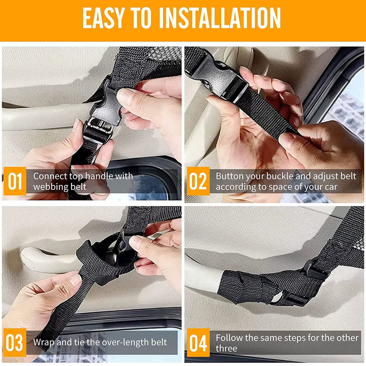 Car Ceiling Cargo Net – Overhead Roof Storage Organizer