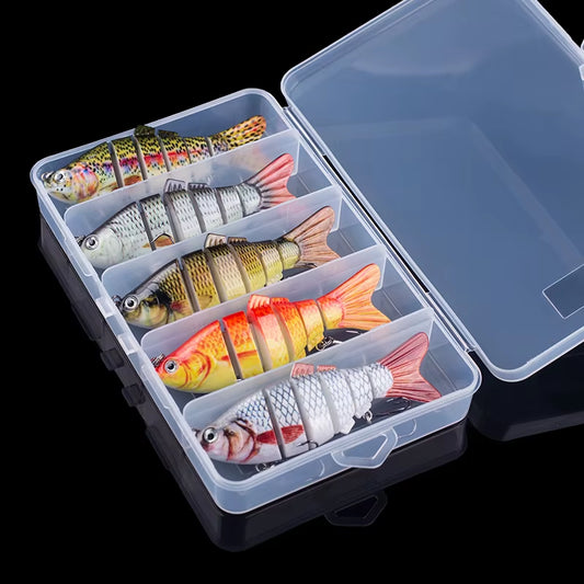 Multi-Jointed Swimbait Fishing Lure Set – Sinking Wobblers - 5pcs