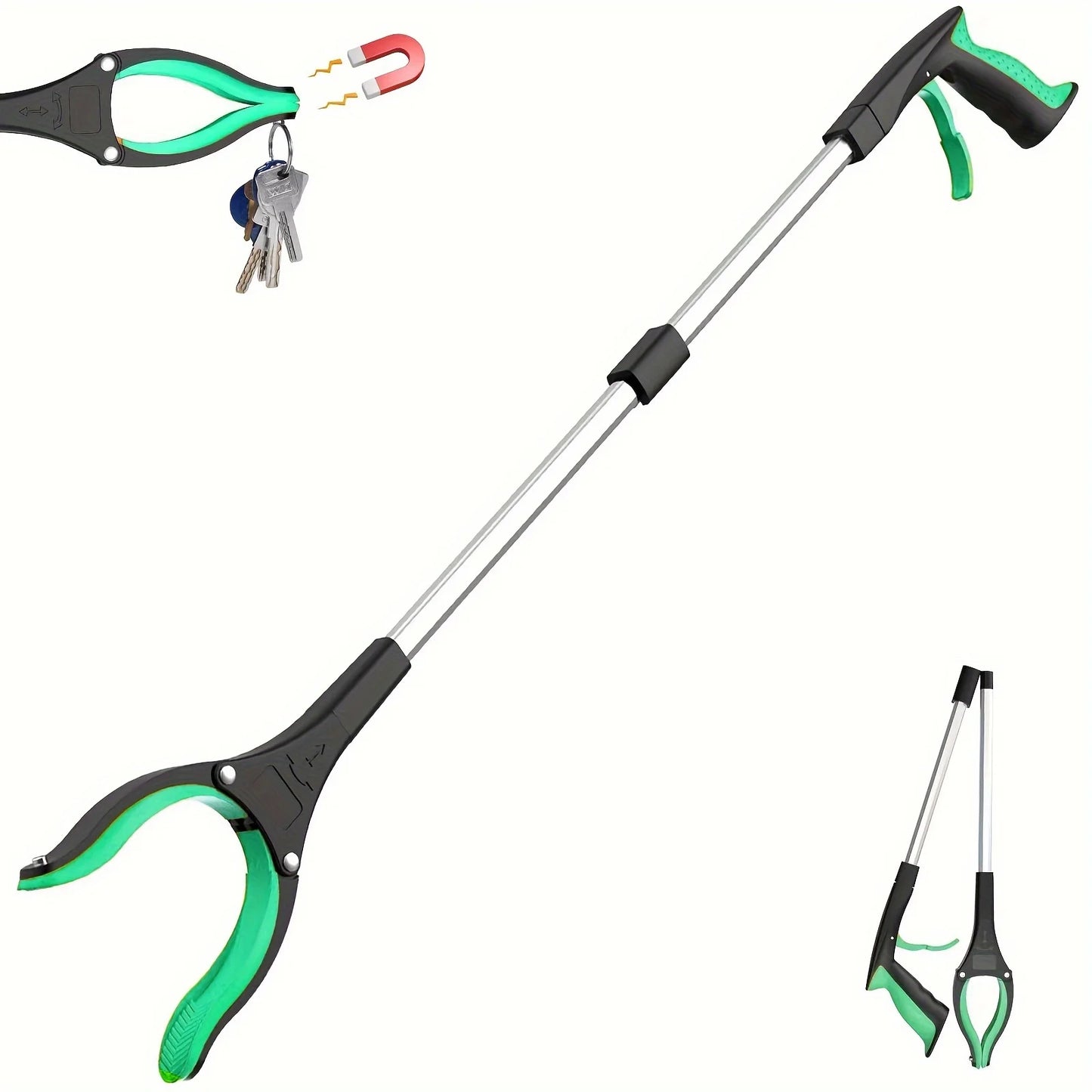 32-Inch Grabber Reacher Tool – 360° Rotating Heavy-Duty Gripper