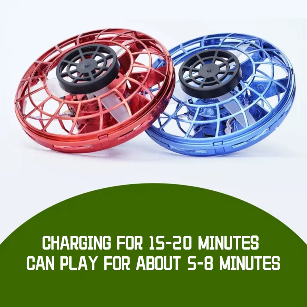 LED Flying Spinner Ball – Hand-Controlled Mini Drone Toy