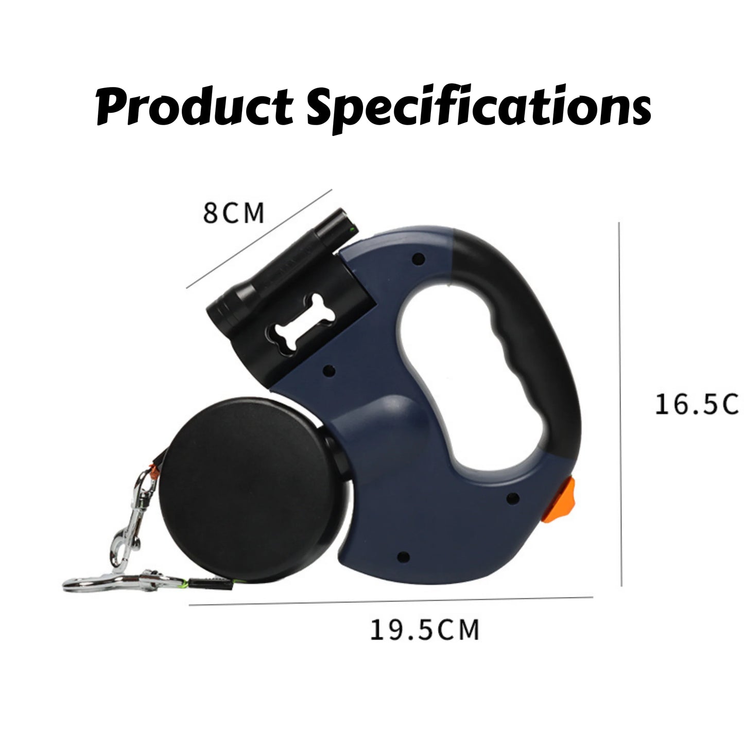 Dual Retractable Dog Leash – LED Light & No-Tangle Design
