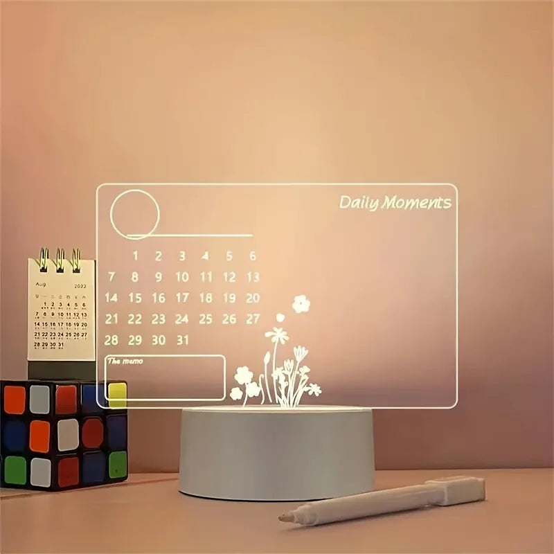 LED Acrylic Message Board Lamp – DIY Writing Night Light