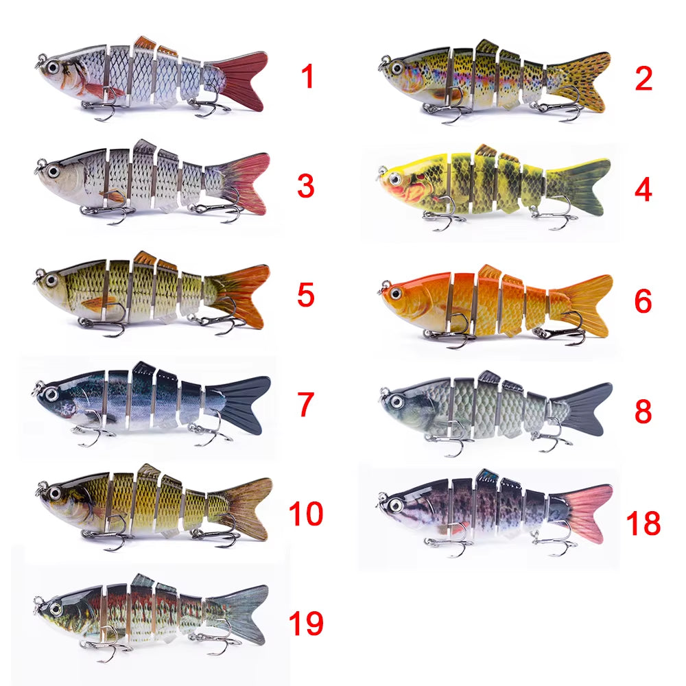 Multi-Jointed Swimbait Fishing Lure Set – Sinking Wobblers - 5pcs