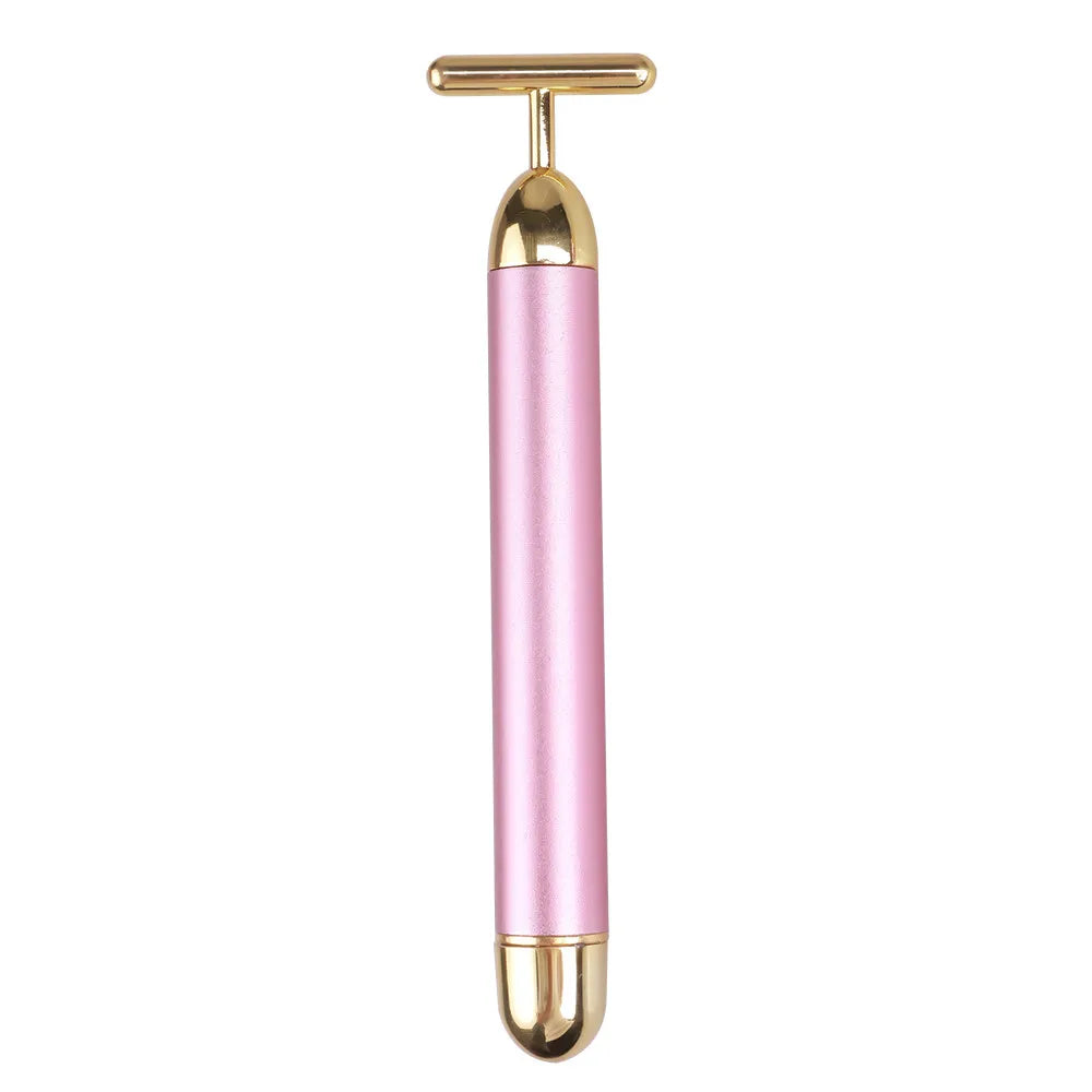24K Gold Vibrating Facial Massager – Firming & Sculpting Beauty Tool