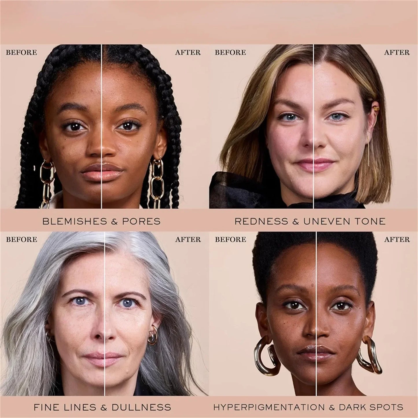 4-in-1 Color Changing Foundation – Hydrating Soft Matte SPF50