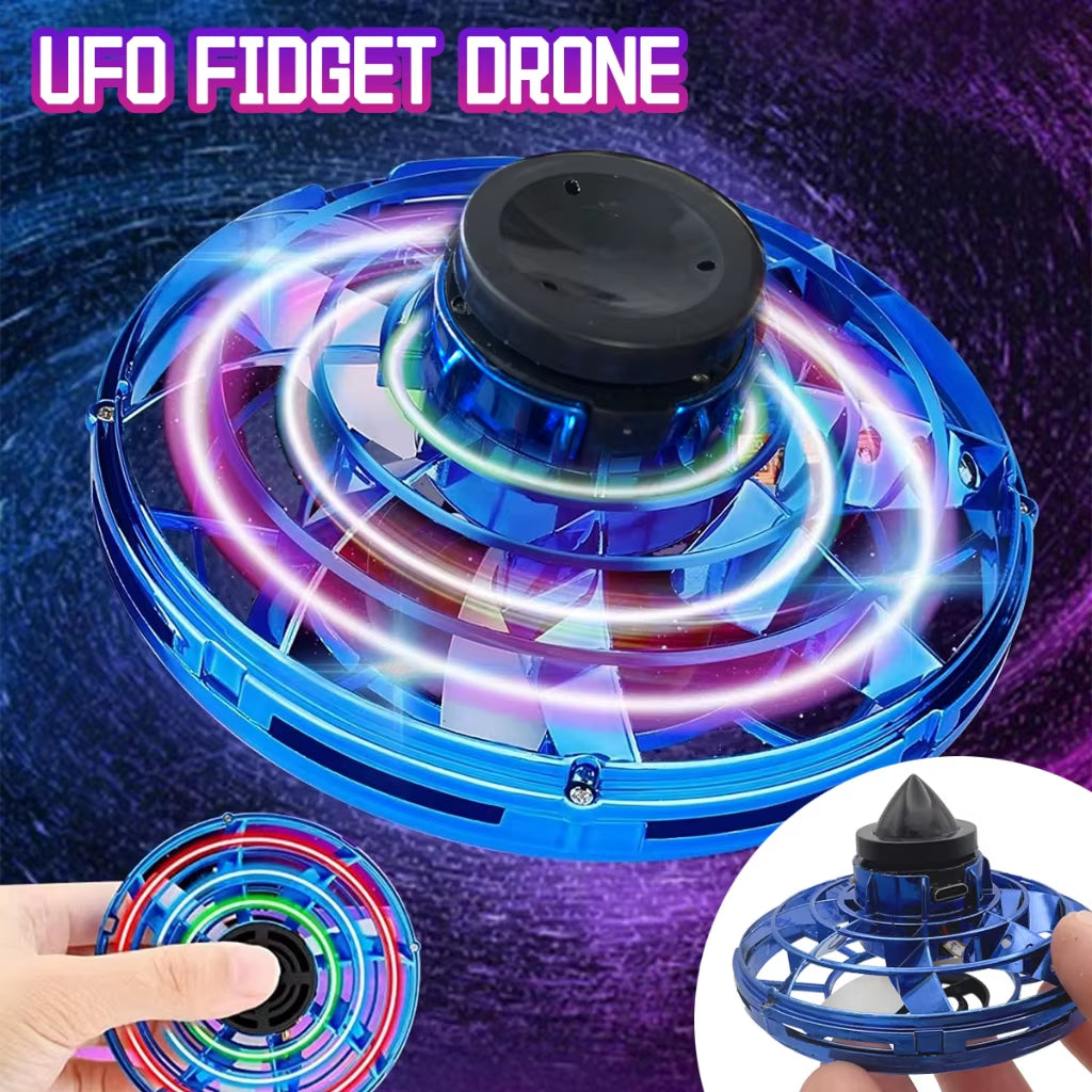 LED Flying Spinner Ball – Hand-Controlled Mini Drone Toy