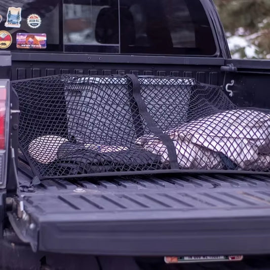 Universal Truck Bed Cargo Net – Elastic Tailgate Storage Organizer