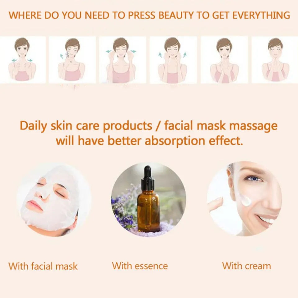 24K Gold Vibrating Facial Massager – Firming & Sculpting Beauty Tool
