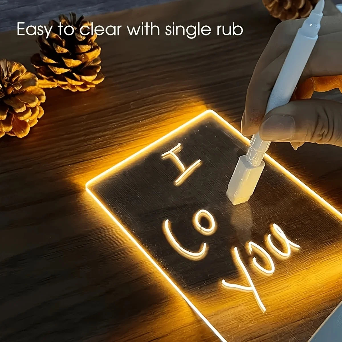 LED Acrylic Message Board Lamp – DIY Writing Night Light