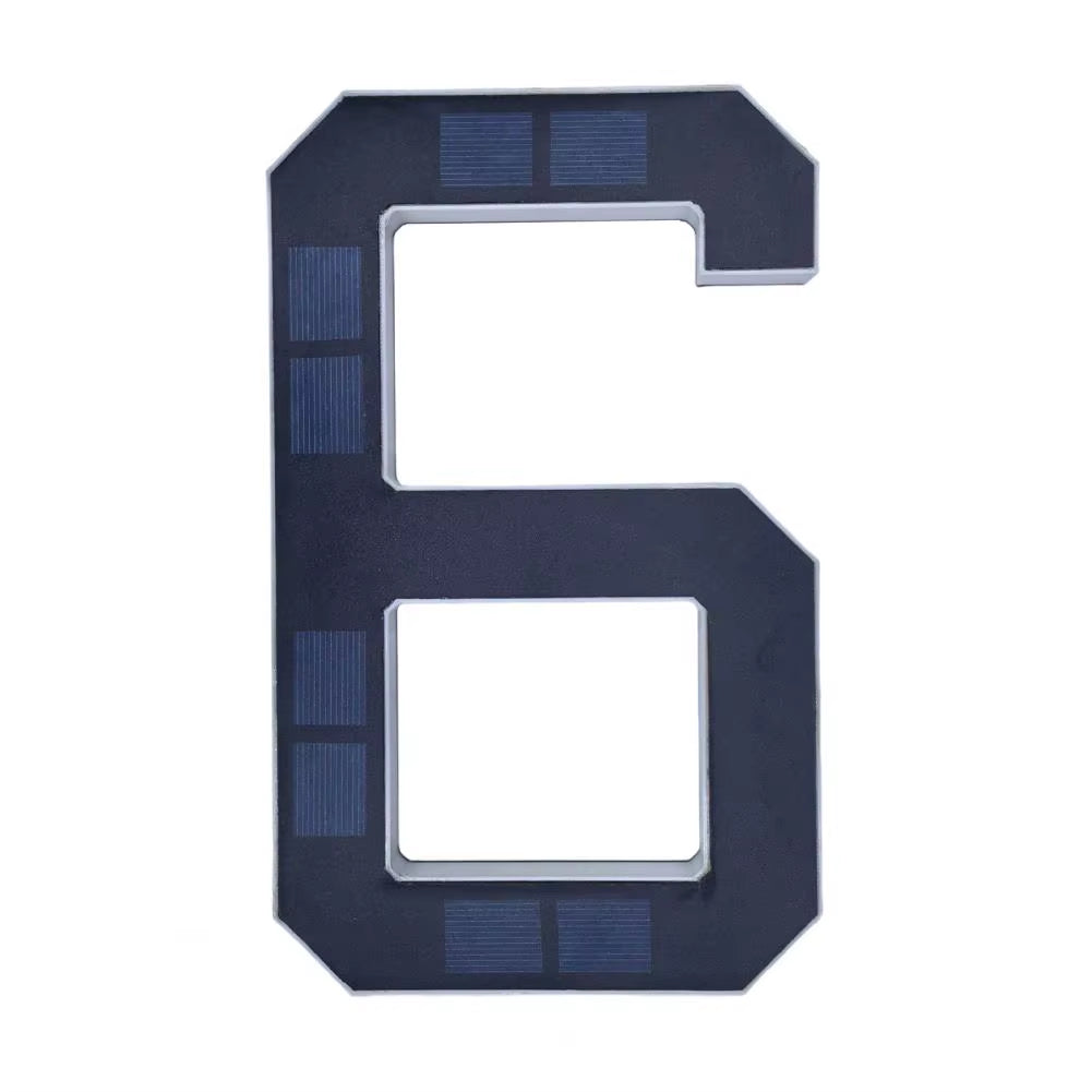 Solar LED House Number Sign – Waterproof Illuminated Address Plaque