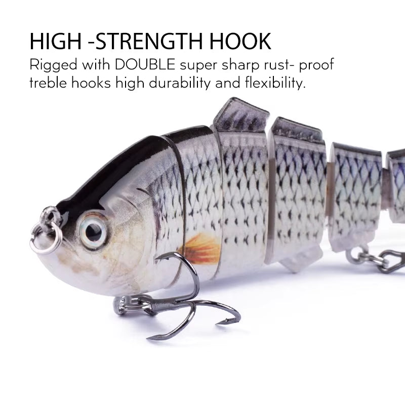 Multi-Jointed Swimbait Fishing Lure Set – Sinking Wobblers - 5pcs