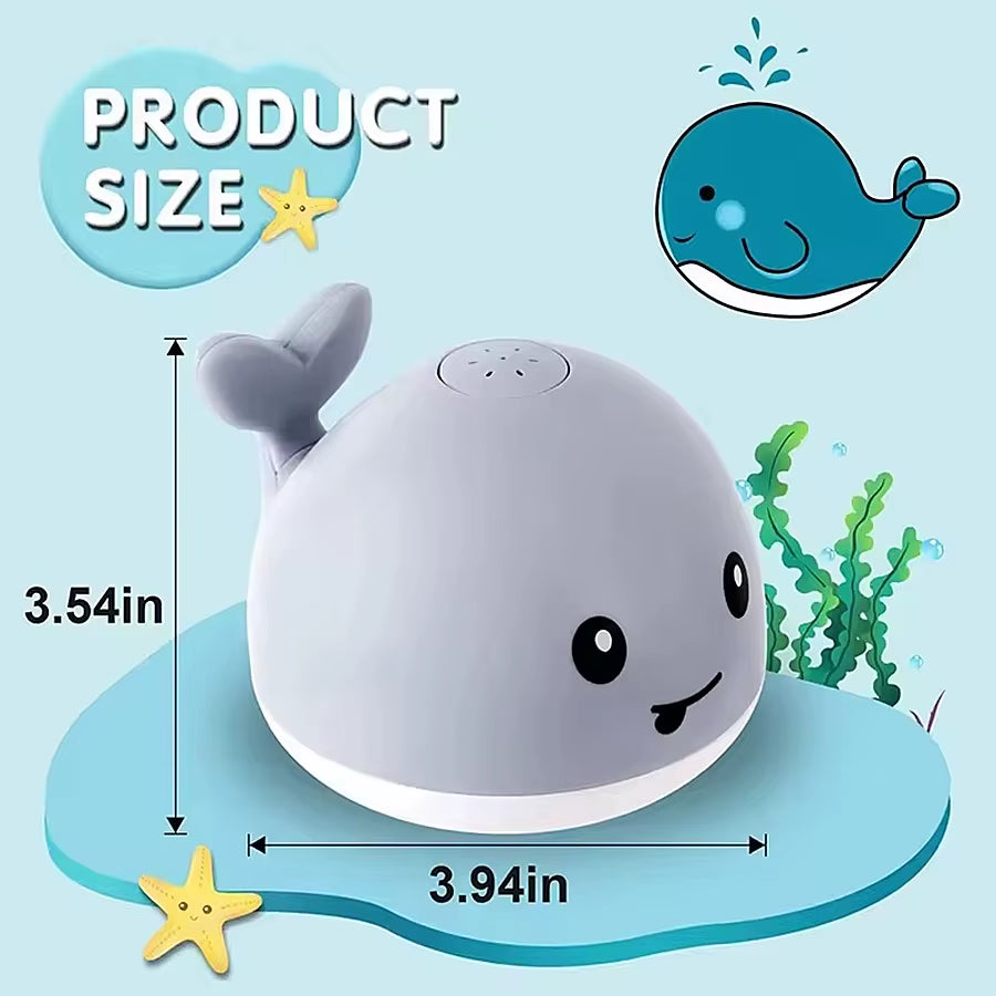 Light-Up Whale Bath Toy – Water Sprinkler Fun for Toddlers