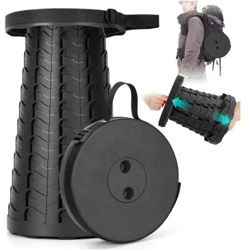 Portable Telescopic Folding Stool – Compact Outdoor Seat