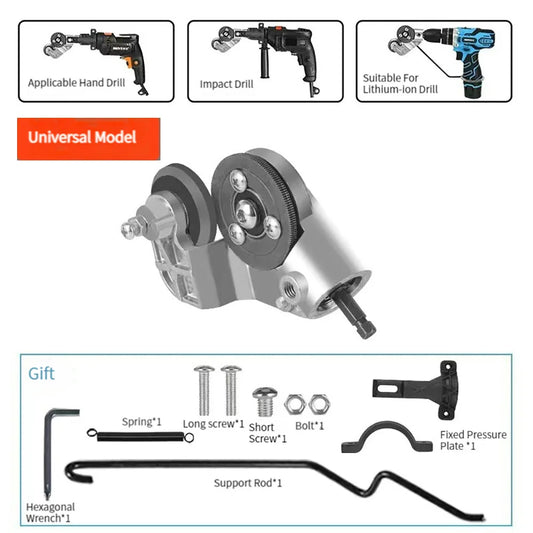Electric Drill Metal Cutter Attachment – Sheet Metal Nibbler Tool