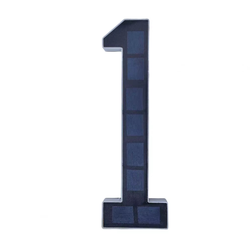 Solar LED House Number Sign – Waterproof Illuminated Address Plaque