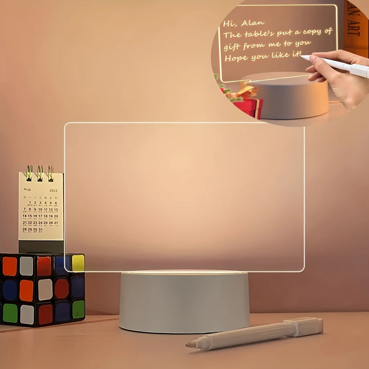 LED Acrylic Message Board Lamp – DIY Writing Night Light