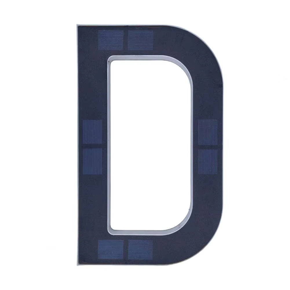 Solar LED House Number Sign – Waterproof Illuminated Address Plaque