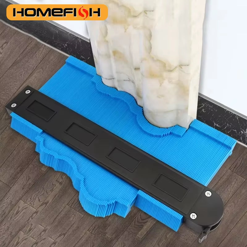 Profile Contour Gauge Line Copier Ruler Cutting Template Construction Woodworking Measuring Instrument Ceramic Tiling Tiles Tool