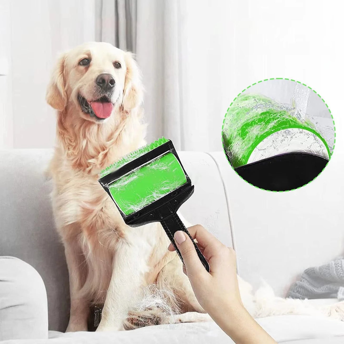 Reusable Pet Hair Remover Roller – Lint & Fur Cleaning Brush
