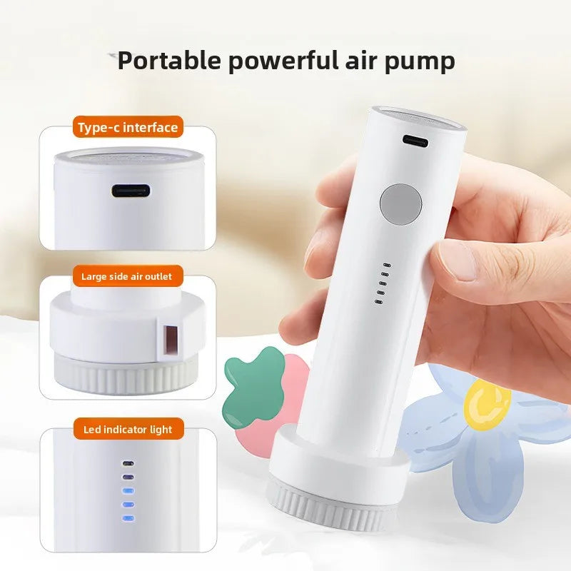 Rechargeable Vacuum Pump – Portable Compression Bag Air Pump - USB-C 