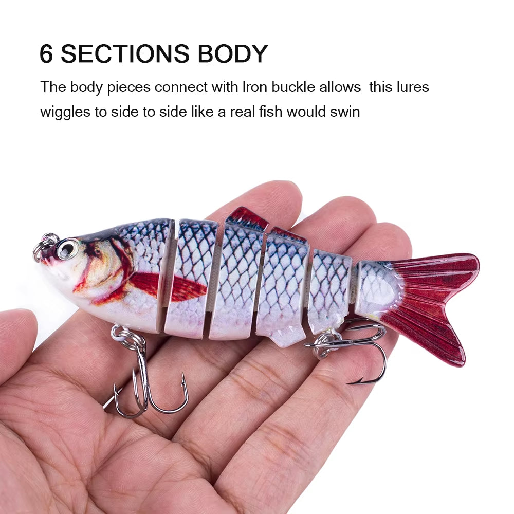 Multi-Jointed Swimbait Fishing Lure Set – Sinking Wobblers - 5pcs