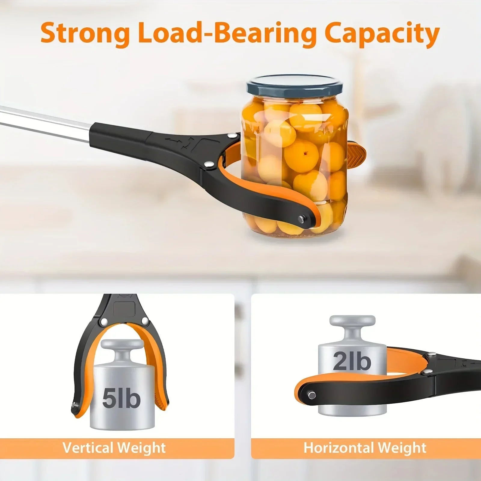 32-Inch Grabber Reacher Tool – 360° Rotating Heavy-Duty Gripper