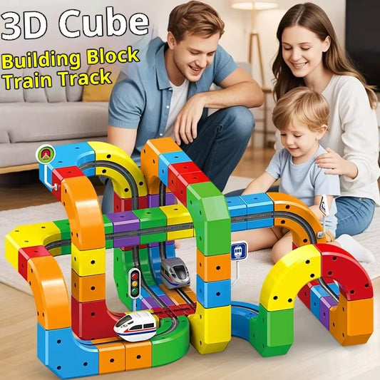 Anti-Gravity Magnetic Train Track Set – Electric STEM Railway Toy for Kids