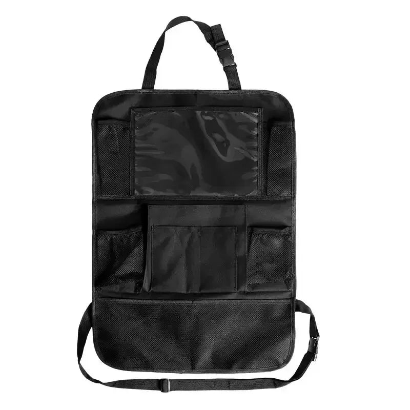 Multi-Pocket Car Seat Organizer – Backseat Storage with Tablet Holder