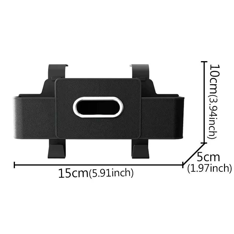 Car Seat Back Organizer – Tissue Holder, Cup Holder & Storage Box