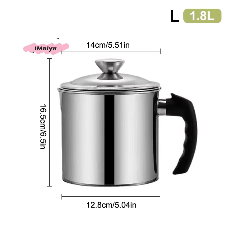 Stainless Steel Oil Dispenser Pot – Built-In Filter Container