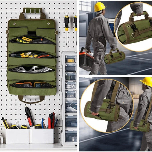 Roll-Up Tool Bag – Multi-Pocket Portable Tool Organizer