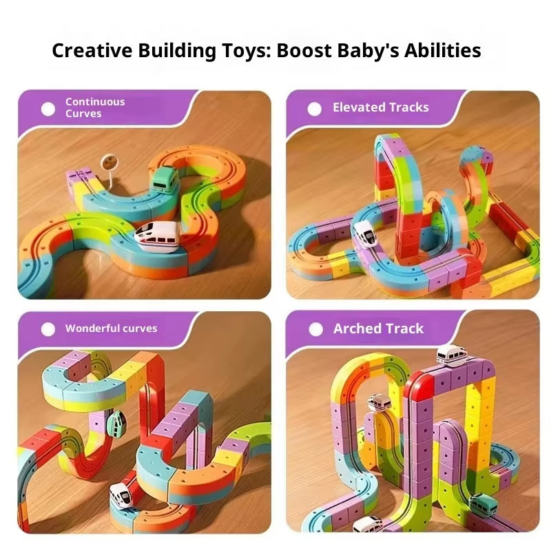 Anti-Gravity Magnetic Train Track Set – Electric STEM Railway Toy for Kids