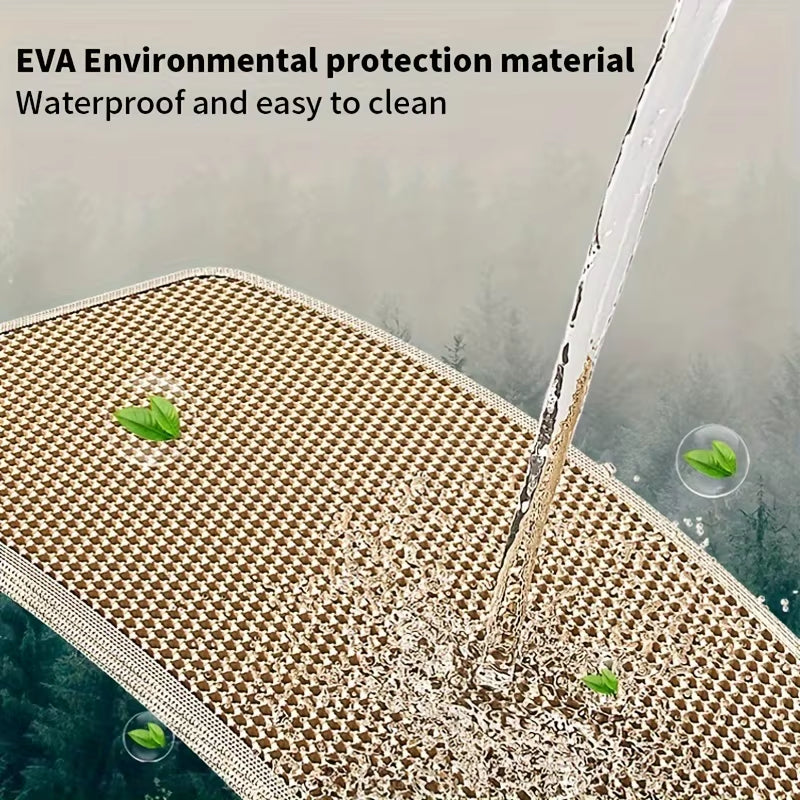 Honeycomb Cat Litter Mat – Waterproof Double Layer Scatter Control