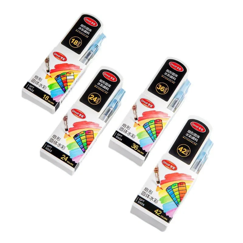24-Color Portable Watercolor Paint Set – Artist Travel Kit