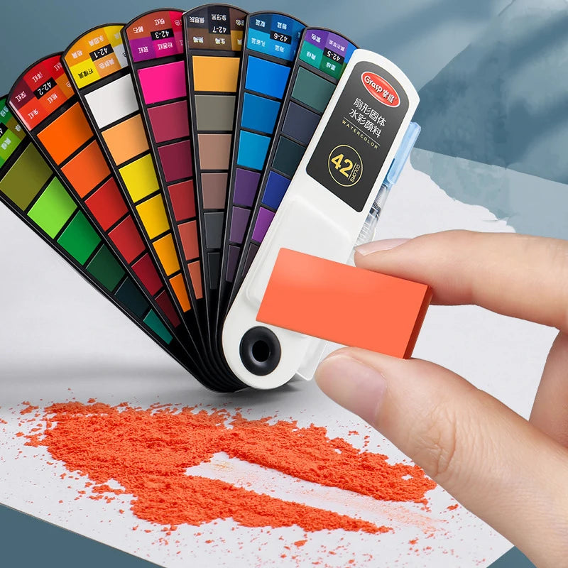 24-Color Portable Watercolor Paint Set – Artist Travel Kit
