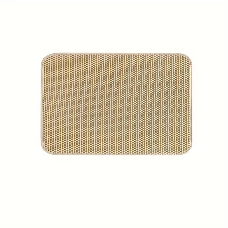 Honeycomb Cat Litter Mat – Waterproof Double Layer Scatter Control