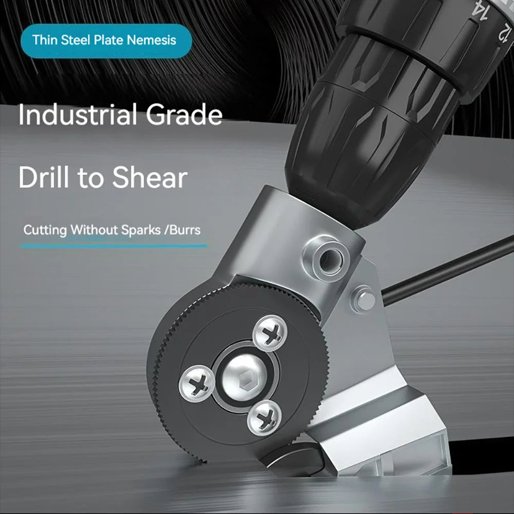 Electric Drill Metal Cutter Attachment – Sheet Metal Nibbler Tool