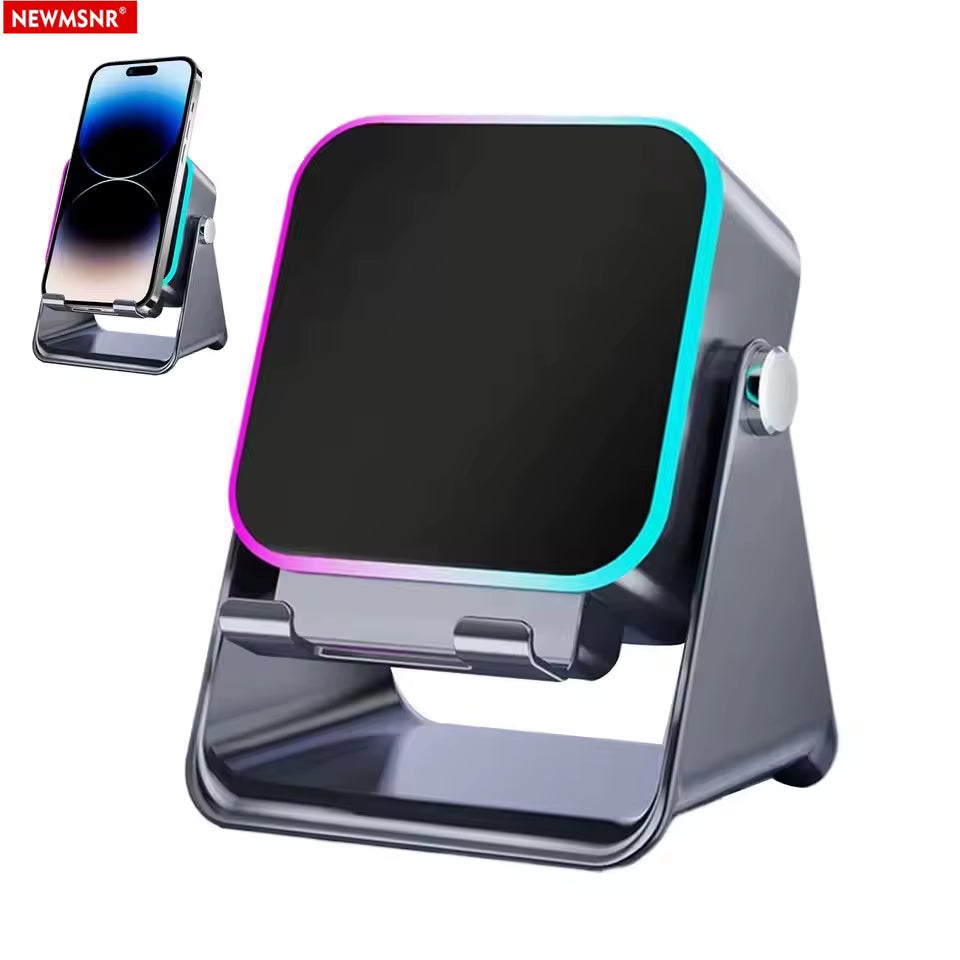 5-in-1 Bluetooth Speaker – Wireless Charging & RGB Light Stand