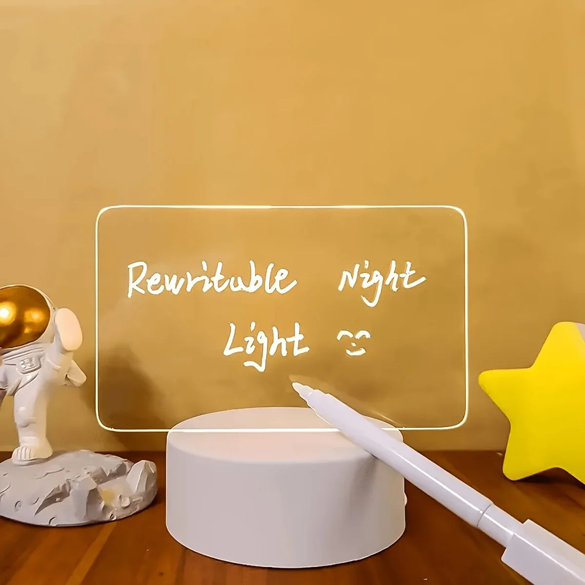 LED Acrylic Message Board Lamp – DIY Writing Night Light