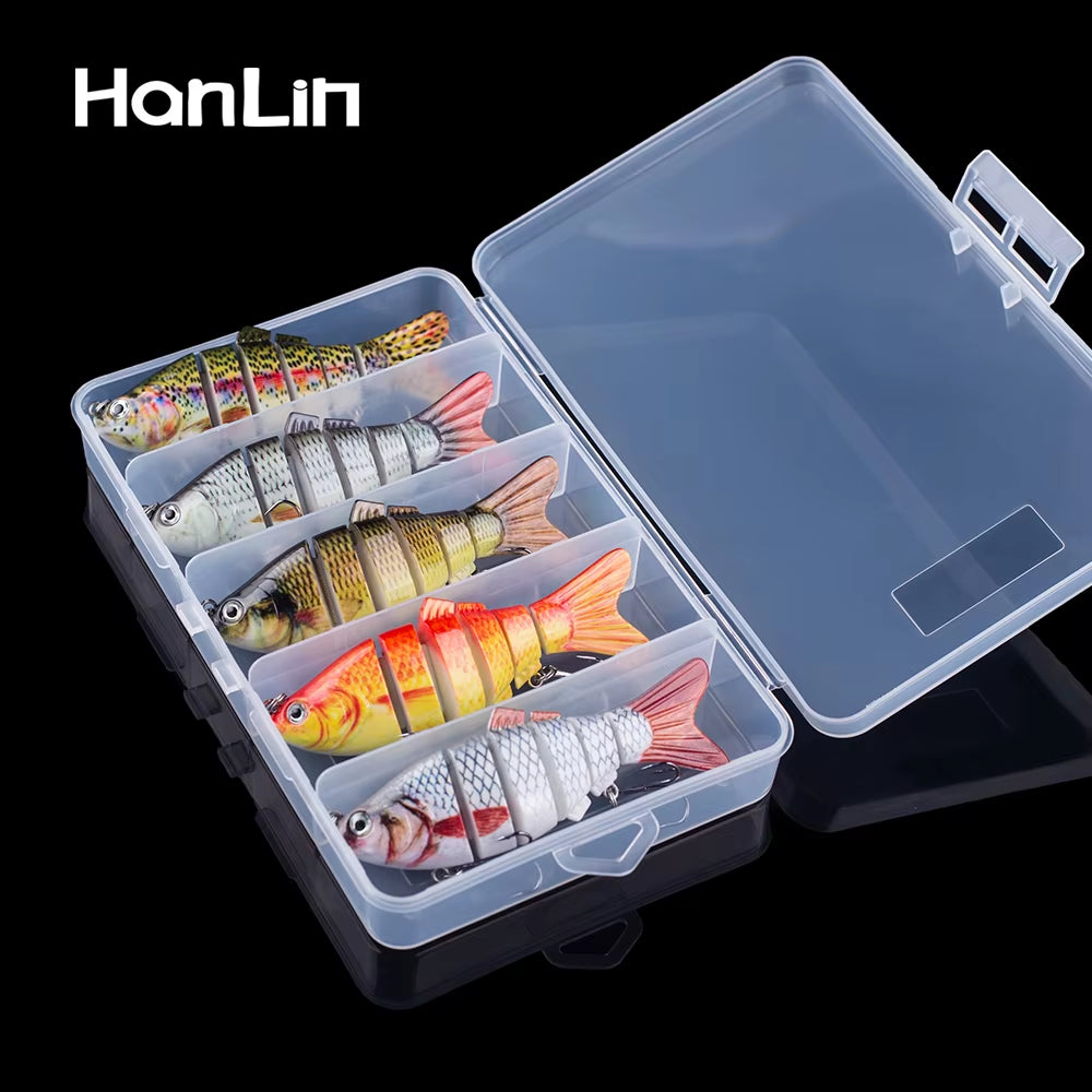 Multi-Jointed Swimbait Fishing Lure Set – Sinking Wobblers - 5pcs