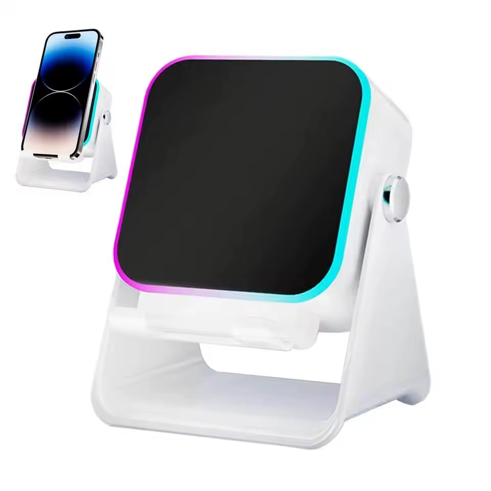 5-in-1 Bluetooth Speaker – Wireless Charging & RGB Light Stand
