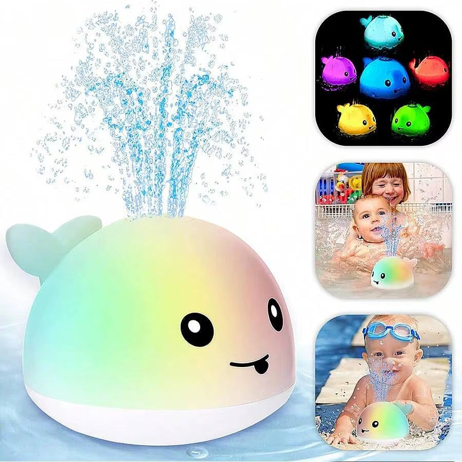 Light-Up Whale Bath Toy – Water Sprinkler Fun for Toddlers