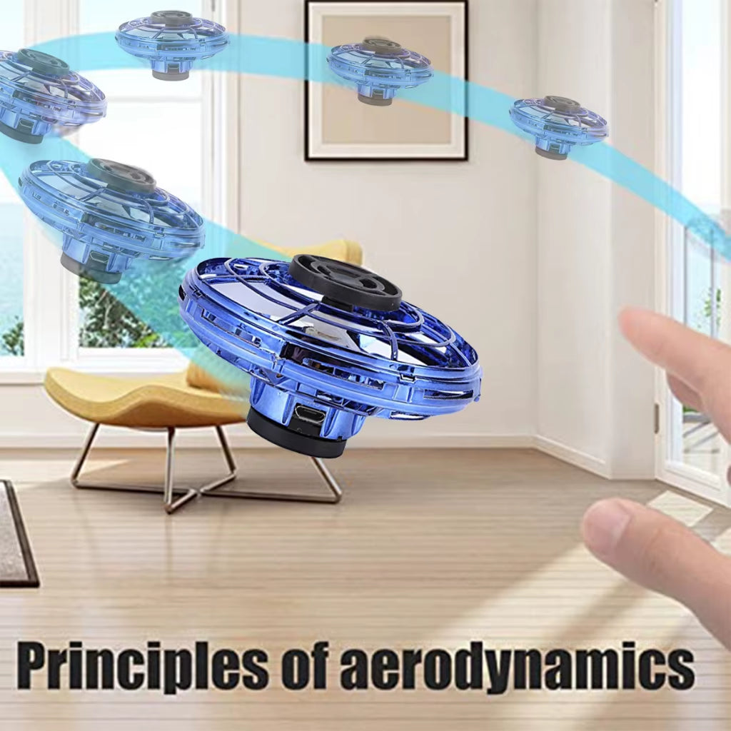 LED Flying Spinner Ball – Hand-Controlled Mini Drone Toy