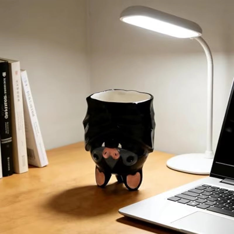 Upside-Down Bat Mug – Handmade 3D Novelty Coffee Cup
