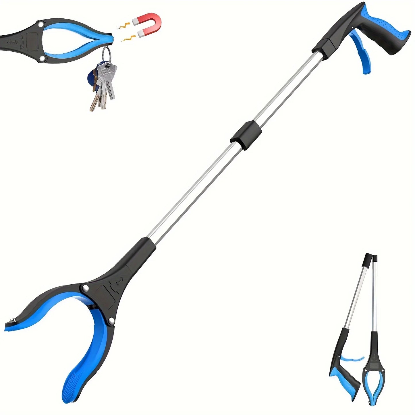 32-Inch Grabber Reacher Tool – 360° Rotating Heavy-Duty Gripper